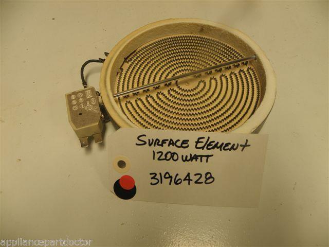 OVEN 3196428 1200 W SURFACE ELEMENT USED PART OVEN 3196428 1200 W SURFACE ELEMENT USED PART